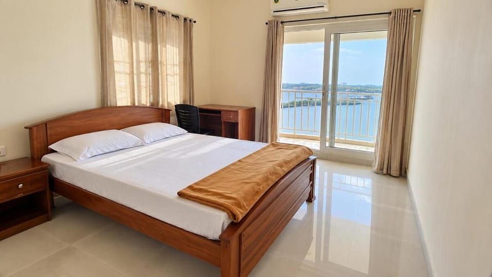 Premium Waterfront 3 BHK Flat Balcony Marine Drive Apartment in Kochi