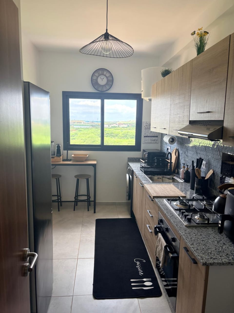 dishwasher, minibar, stove, toaster