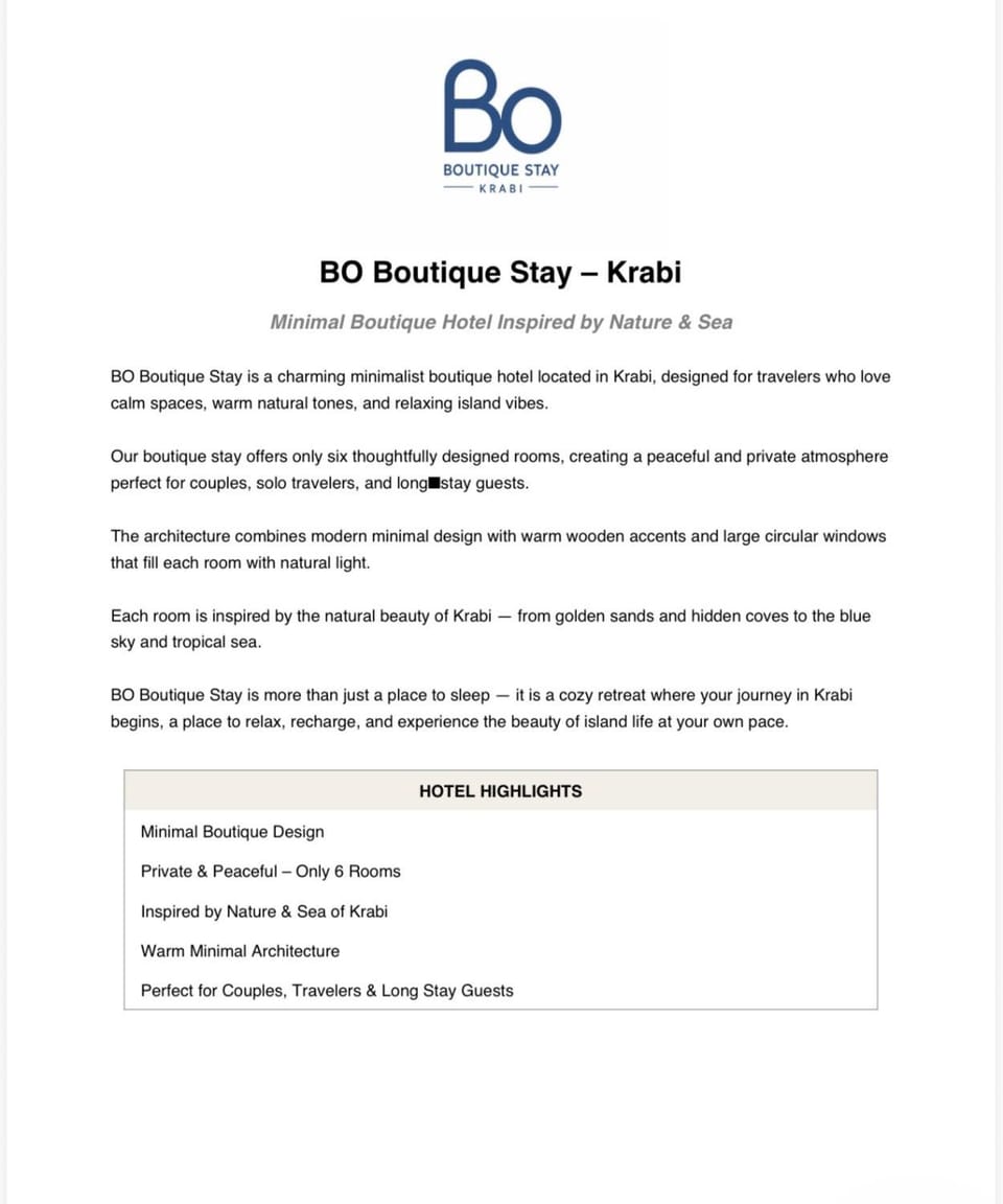 BO Boutique Stay Krabi Town Apartment hotel in Krabi Changwat