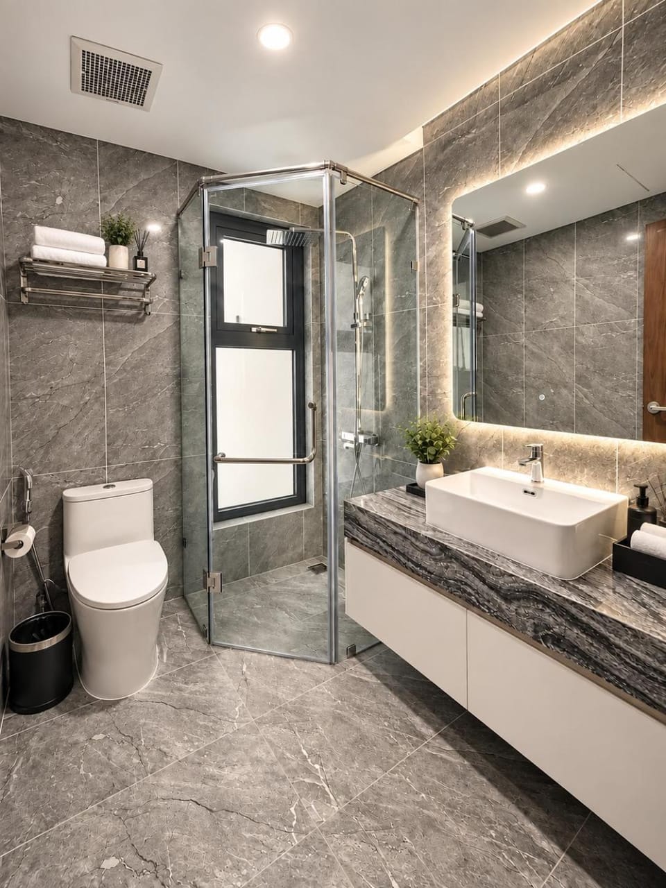 Toilet, Bathroom, towels
