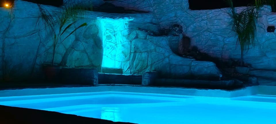 Night, Swimming pool, Swimming pool