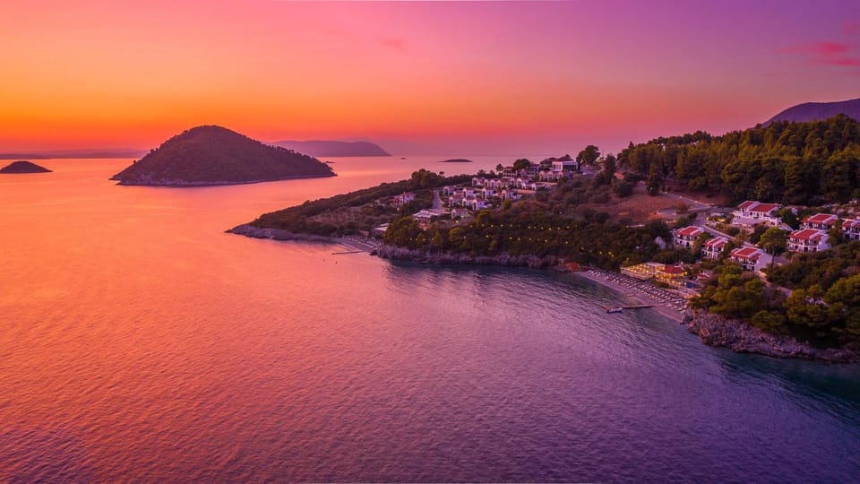 Nearby landmark, Natural landscape, Bird's eye view, Summer, Beach, Beach, On site, Landmark view, Landmark view, Sea view, Sea view, Sunset
