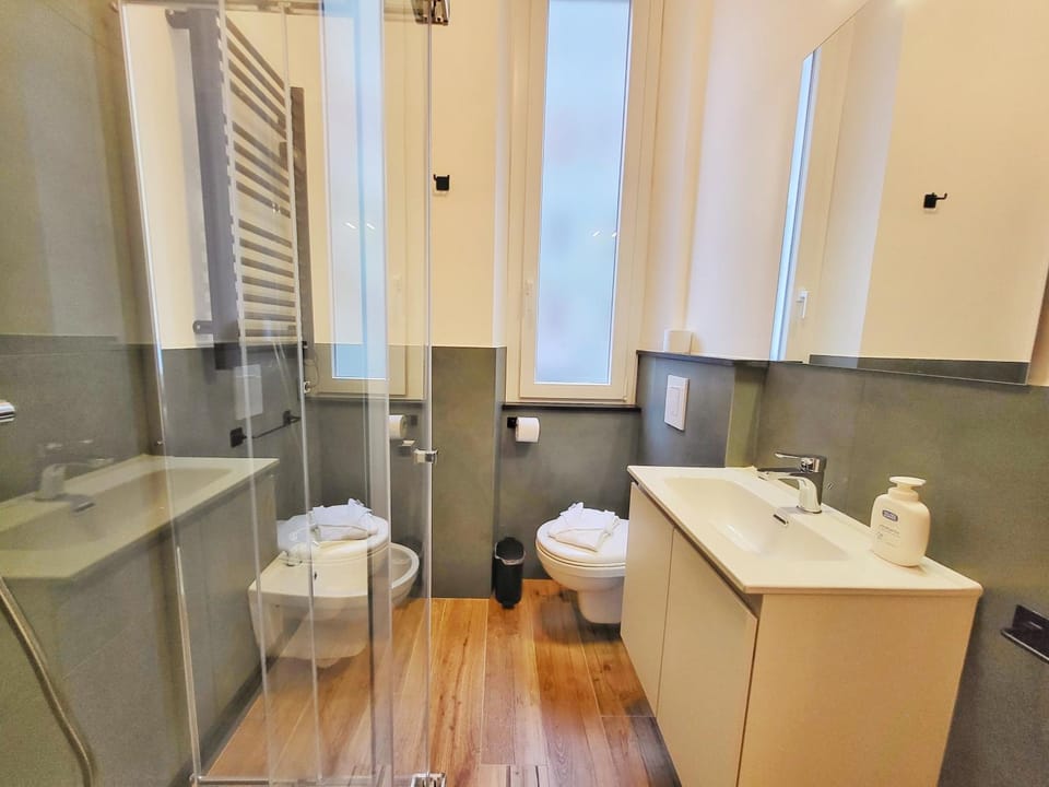 Shower, Toilet, Bathroom, towels