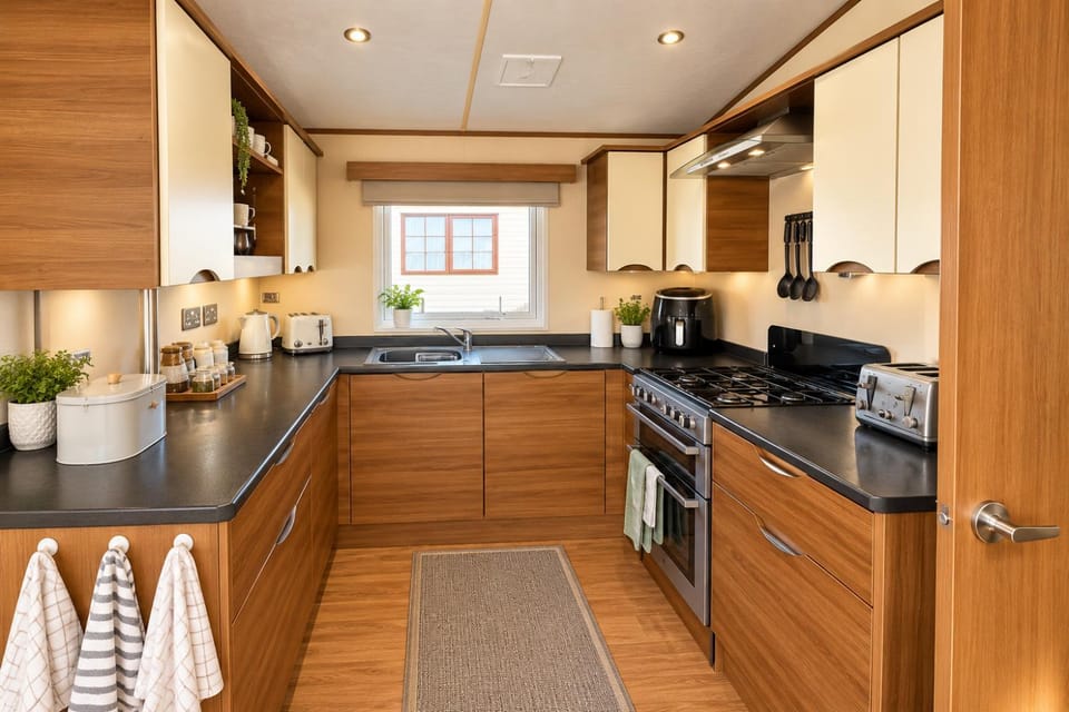Happy Days Caravan Park - D&J Holiday Home - Sleeps 8 - Towyn Nature lodge in Towyn