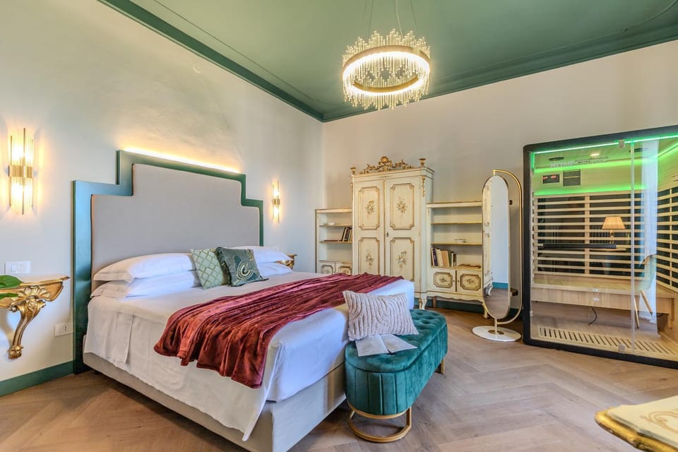 Bed, Sauna, Sauna, Photo of the whole room, Bedroom, wardrobe