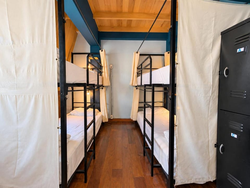 Bed, Photo of the whole room, Bedroom, bunk bed, wardrobe