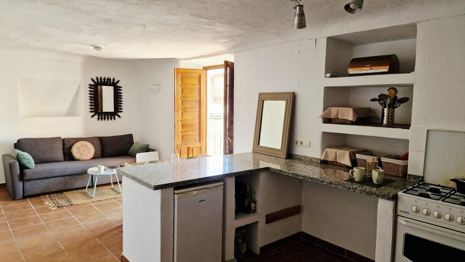 Kitchen or kitchenette, Living room, Dining area