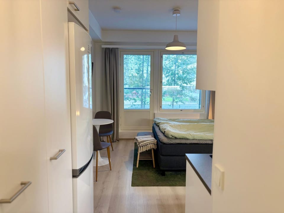 Bed, Kitchen or kitchenette, Photo of the whole room, Dining area