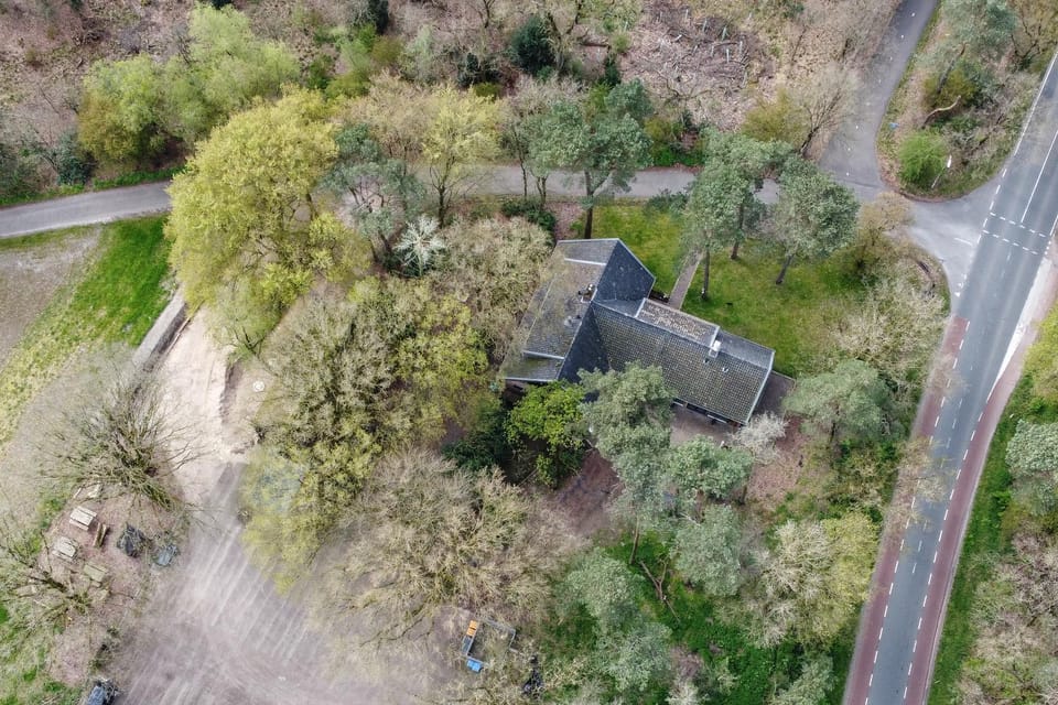 Property building, Spring, Day, Neighbourhood, Natural landscape, Bird's eye view