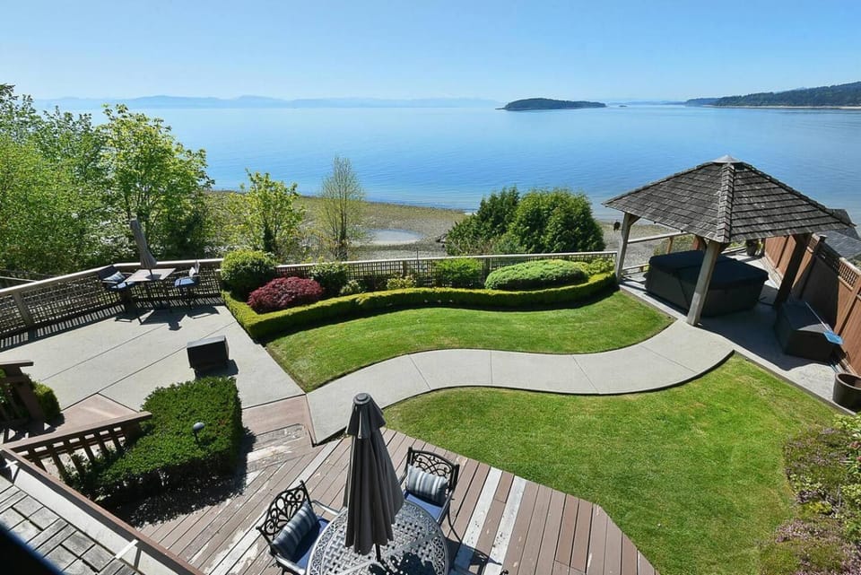 Natural landscape, Garden, Garden view, Sea view