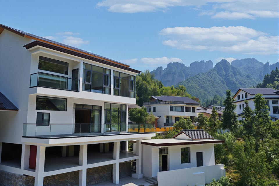 Property building, Natural landscape, Mountain view