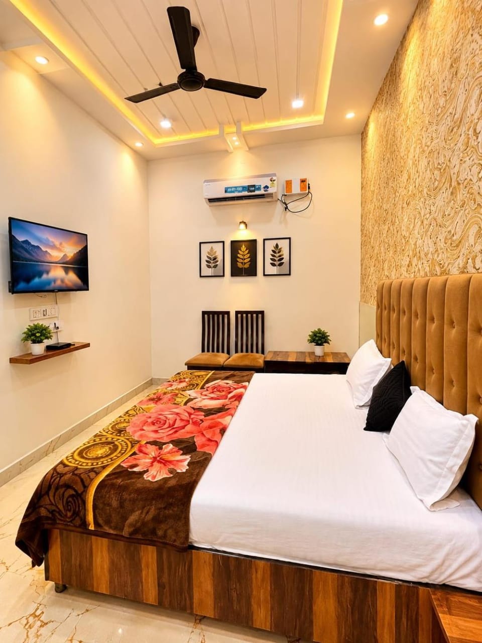 Bed, TV and multimedia, Photo of the whole room, Bedroom, air conditioner