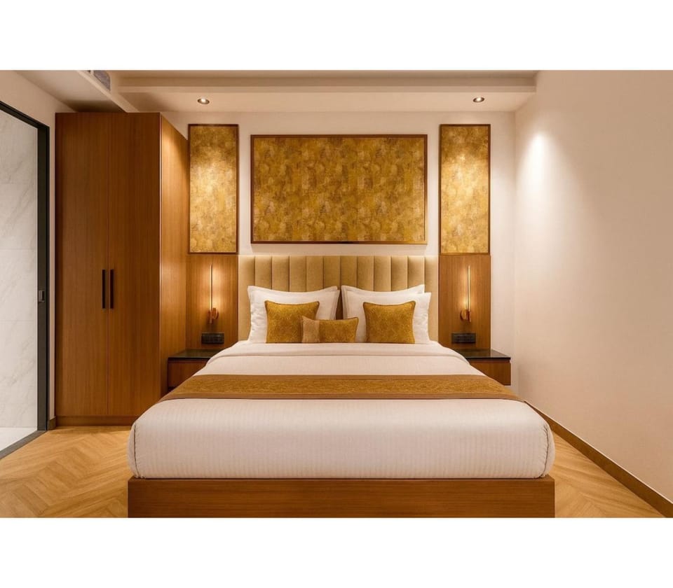 Bed, Photo of the whole room, Bedroom, wardrobe