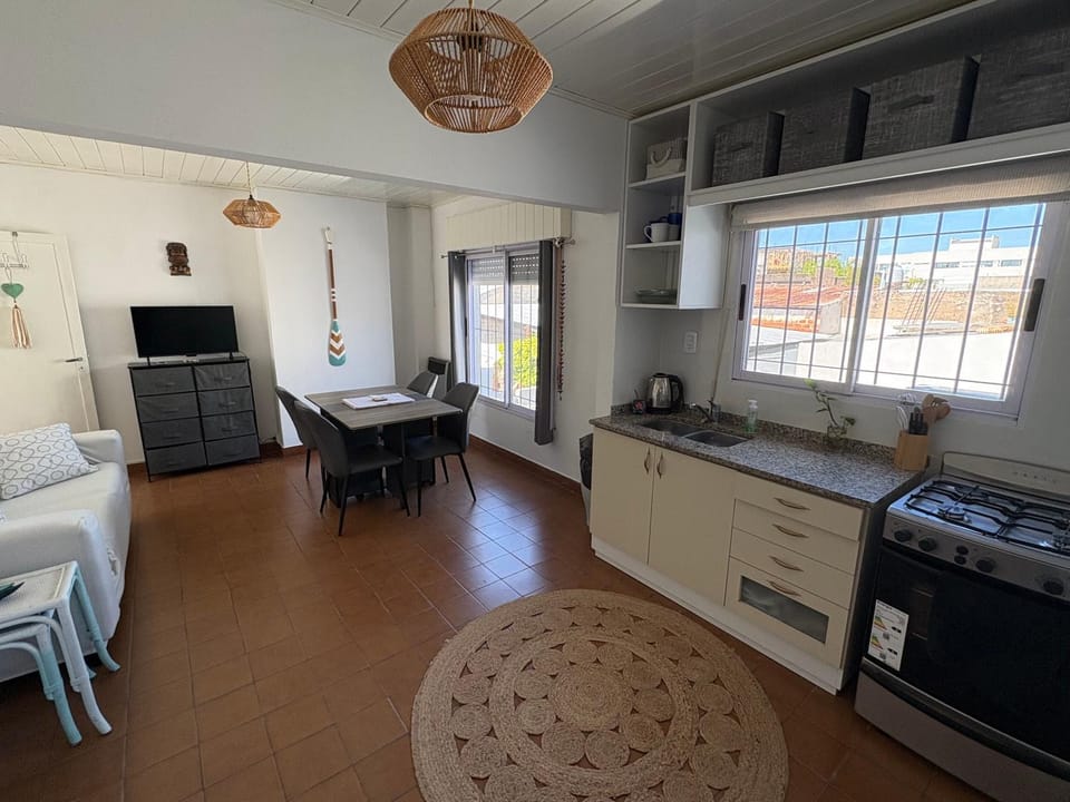 Kitchen or kitchenette, oven, stove, toaster