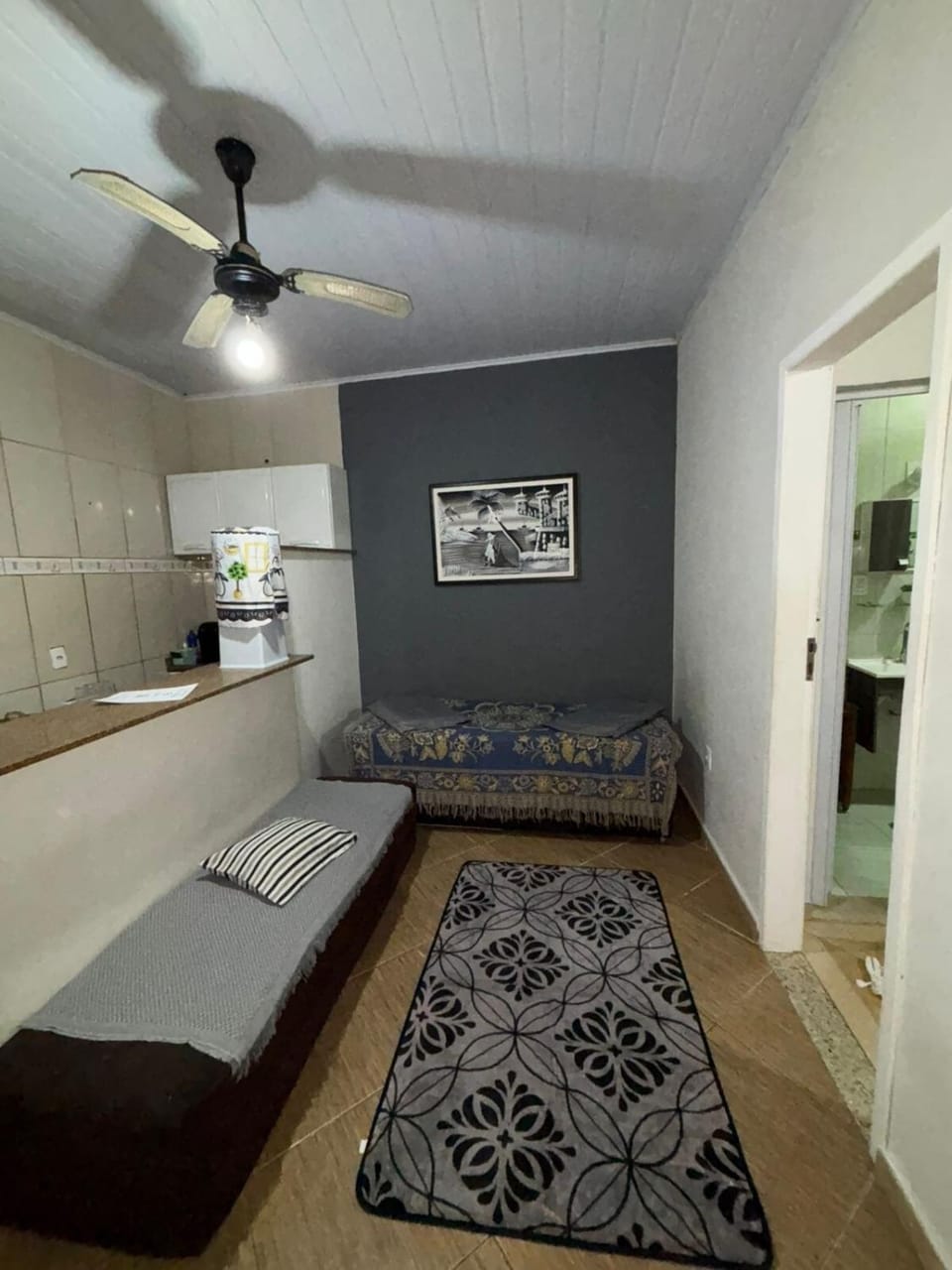 Bed, Kitchen or kitchenette