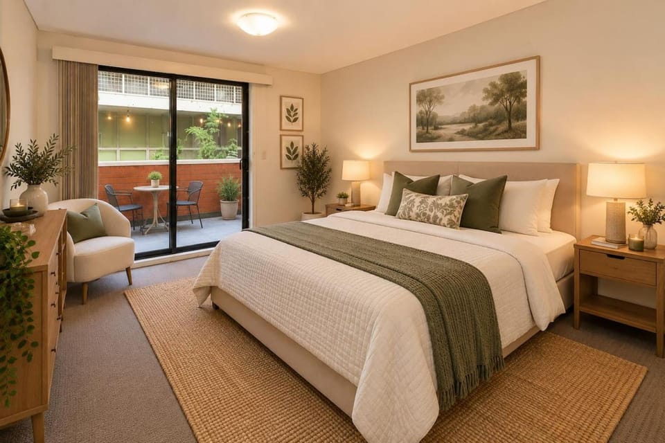 Private Terrace 2BR + Free Parking | Walk to UNSW Apartment in Kensington
