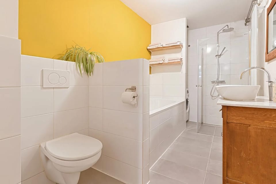 Shower, Toilet, towels