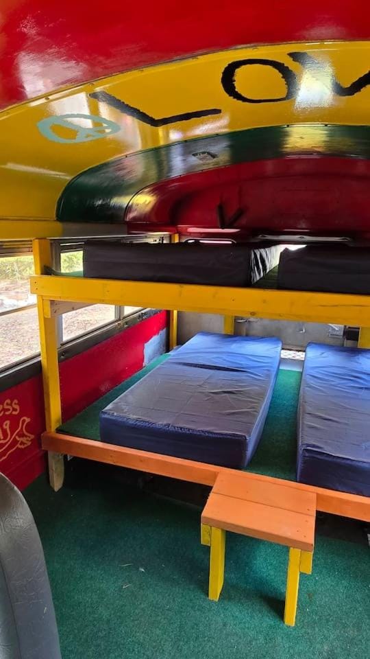 C1 Bohemian Bus Retreat Two Vintage Buses Campground/ 
RV Resort in Dry Fork