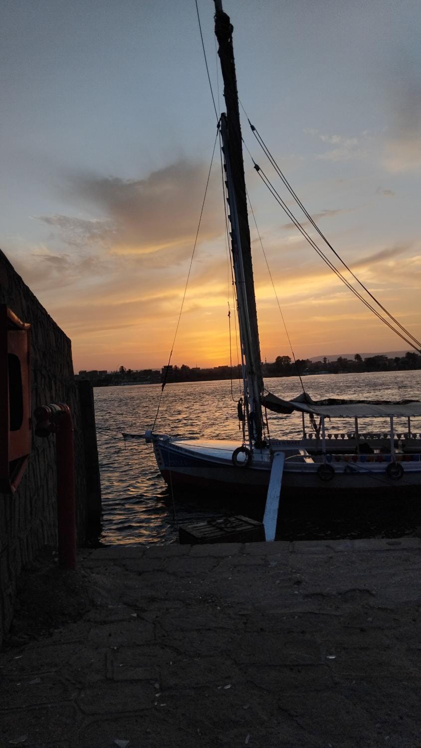 Floka Smile Docked boat in Luxor