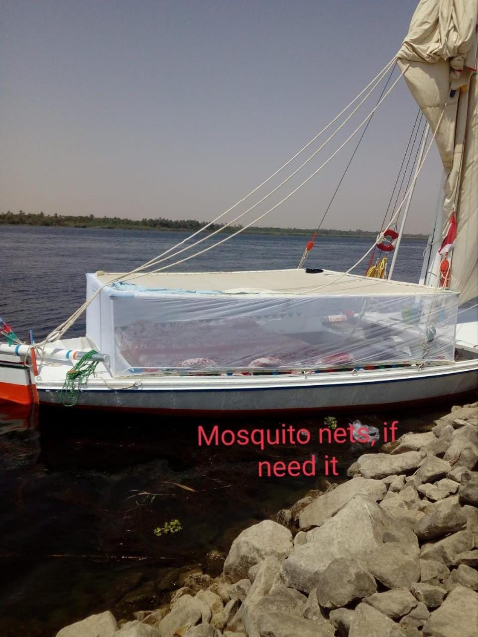 Floka Smile Docked boat in Luxor