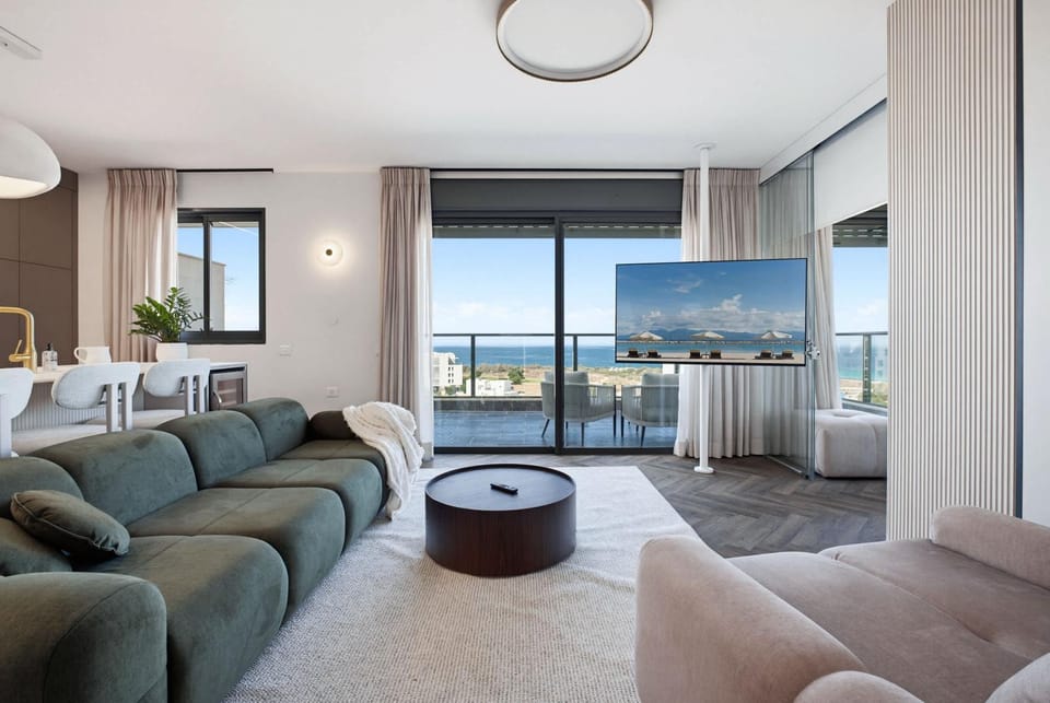 Stunning Coastal Escape with Sea Views & Private Balcony by SeaNRent Apartment in North District