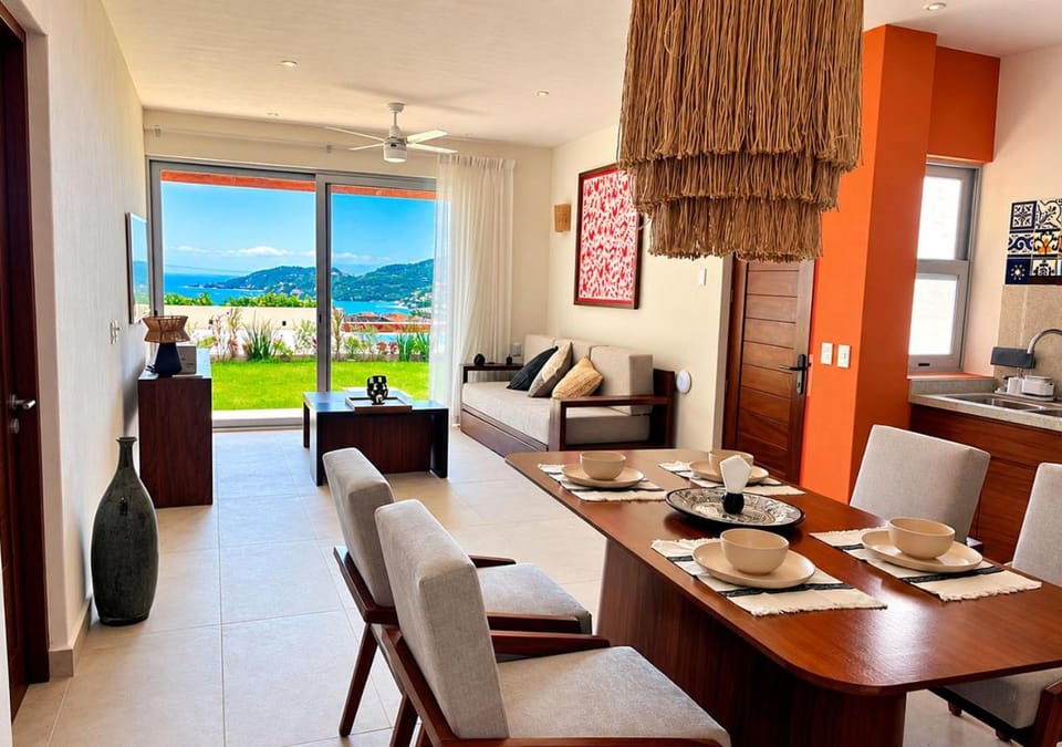 Natural landscape, Living room, Seating area, Dining area