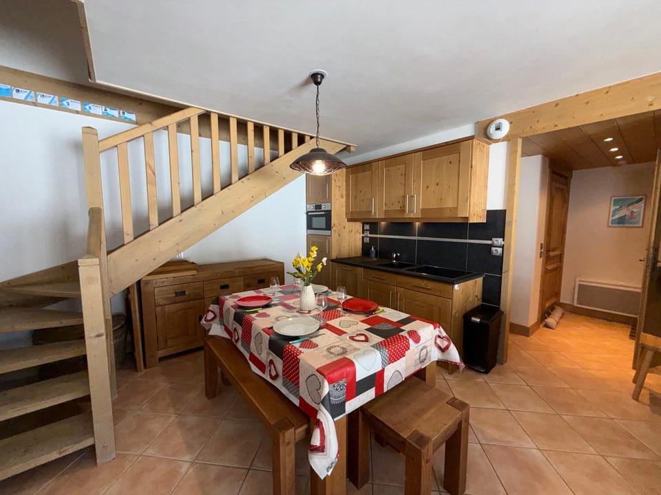 Appartement 8 pers., animaux OK, vue montagne Apartment in Villard-sur-Doron