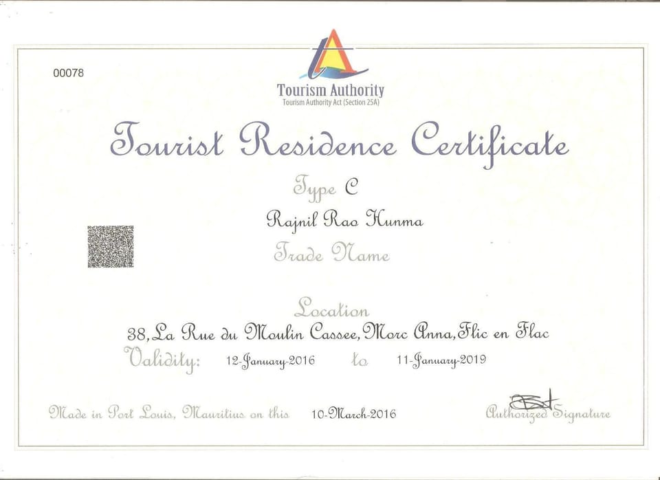 Certificate/Award