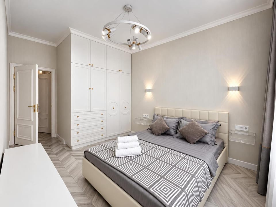 Стильная евродвушка в ЖК Tandau Apartment in Kazakhstan