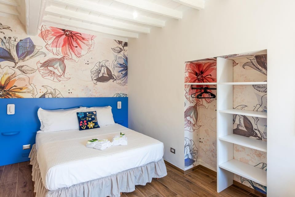 Bed, Photo of the whole room, Bedroom, towels, wardrobe