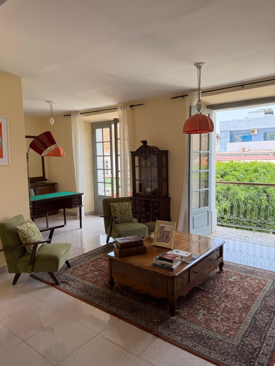 Property building, Patio, Living room, Seating area