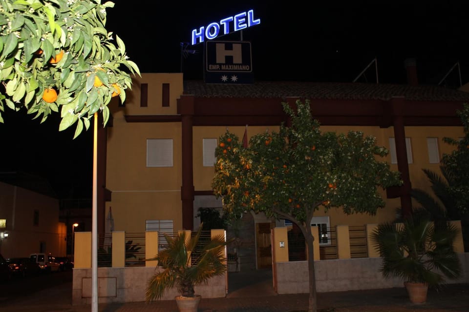 Property building, Night, Property logo or sign