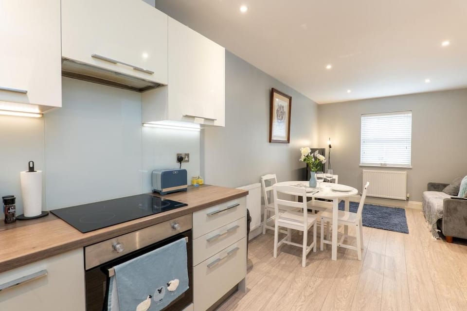 Kitchen or kitchenette, Dining area, oven, stove