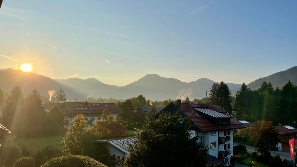 View (from property/room), Mountain view, Sunrise