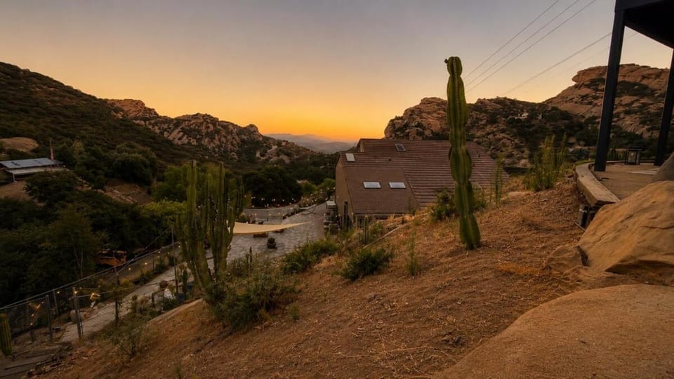 Native-Inspired Sanctuary Pool, Bar & Views House in Simi Valley