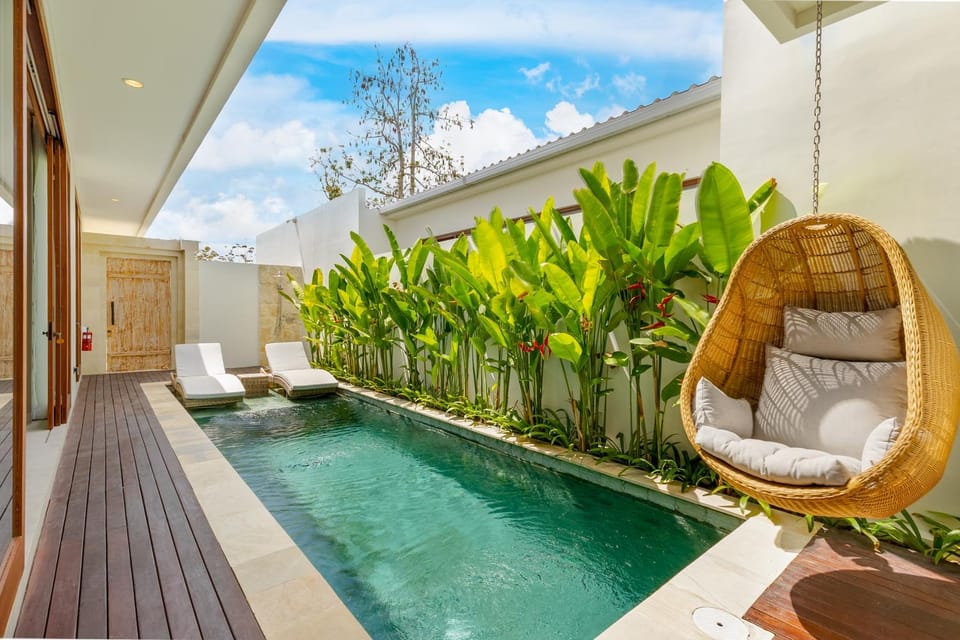 Patio, Day, Garden, Garden view, Pool view, Swimming pool, sunbed