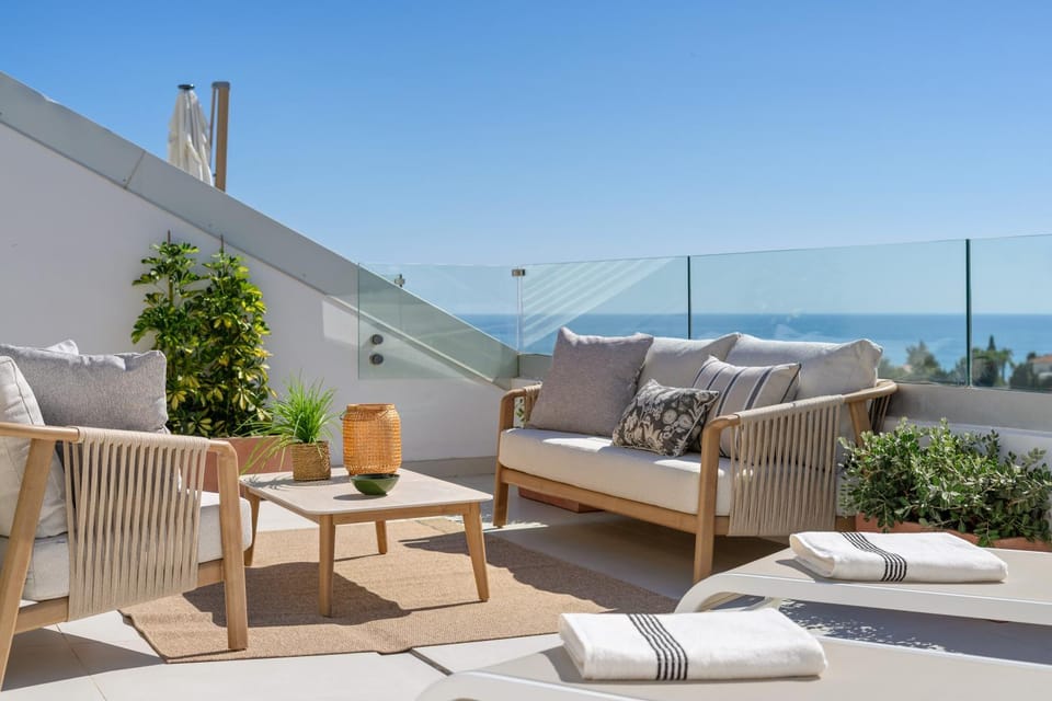 Day, View (from property/room), Balcony/Terrace, Sea view, sunbed