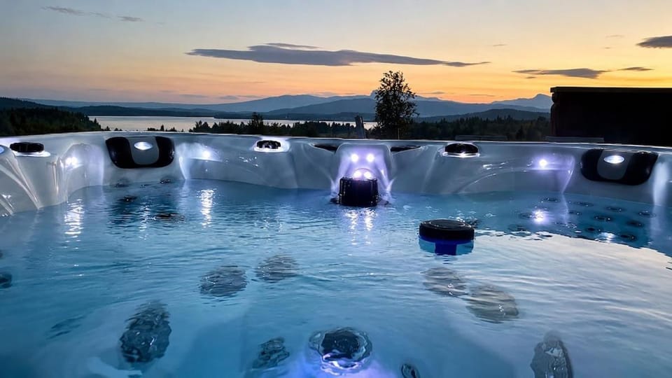High end large mountain cabin with panoramic views Cabin in Viken, Norway