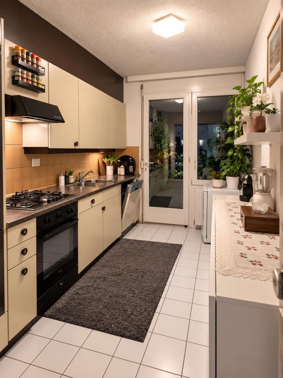 Coffee/tea facilities, Kitchen or kitchenette, dishwasher, oven