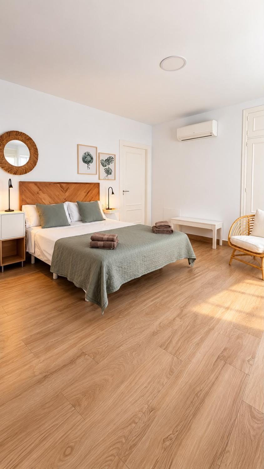 Photo of the whole room, Bedroom