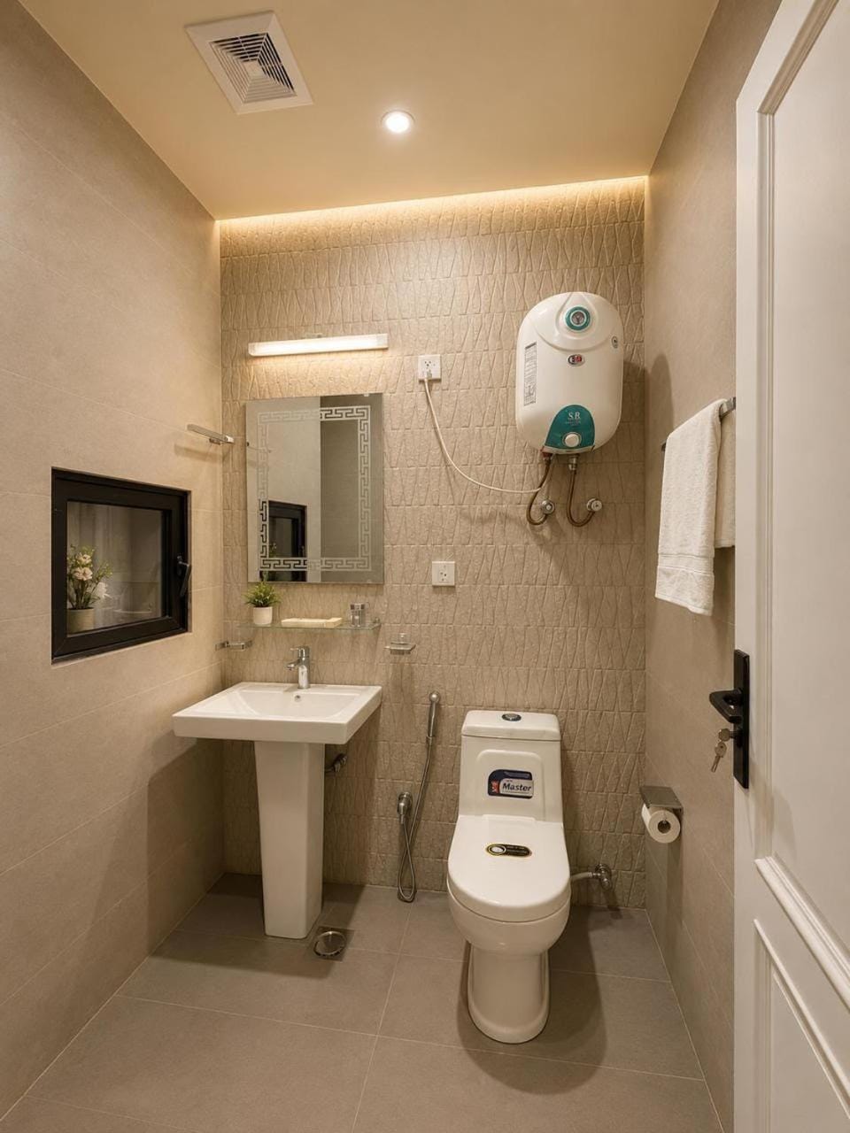 Shower, Toilet, Bathroom, towels