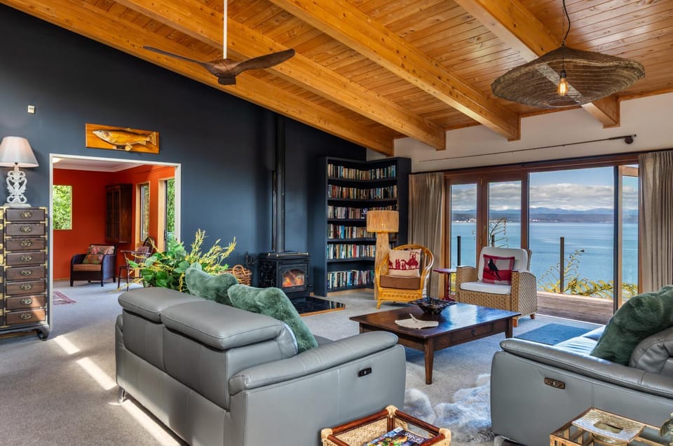 Natural landscape, Library, Living room, Seating area