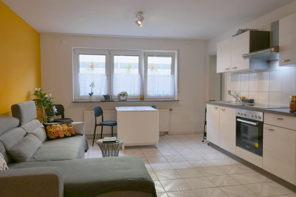 Kitchen or kitchenette, Living room, Seating area, Dining area, oven, stove