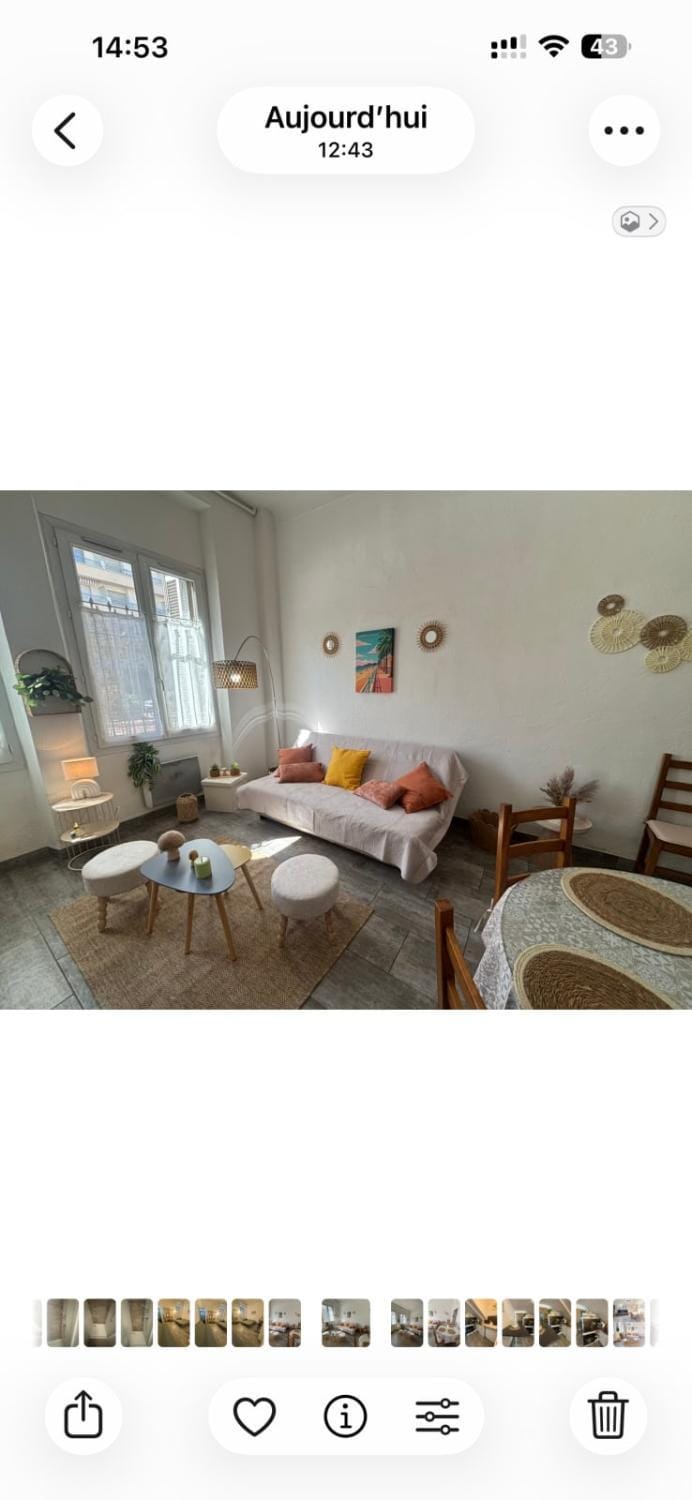 Cosy Suquet Apt Quiet Walk to Beach & Palais Apartment in Cannes