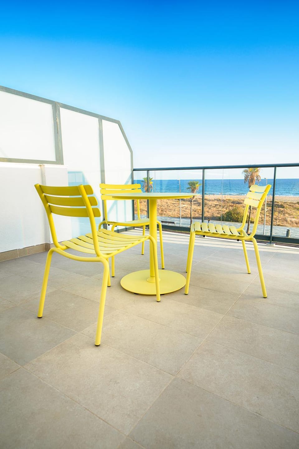 Off site, Day, View (from property/room), Balcony/Terrace, Dining area, Beach, Sea view