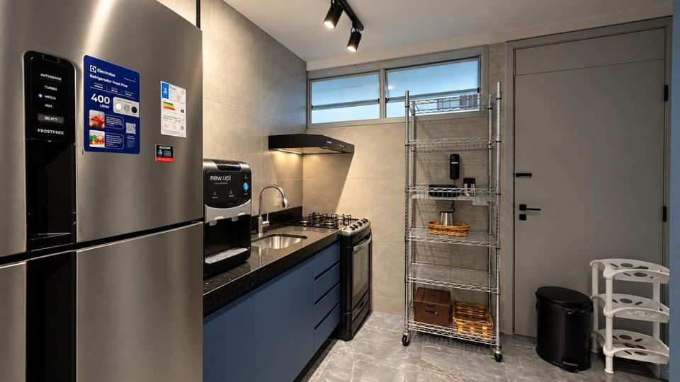 Kitchen or kitchenette, oven, stove