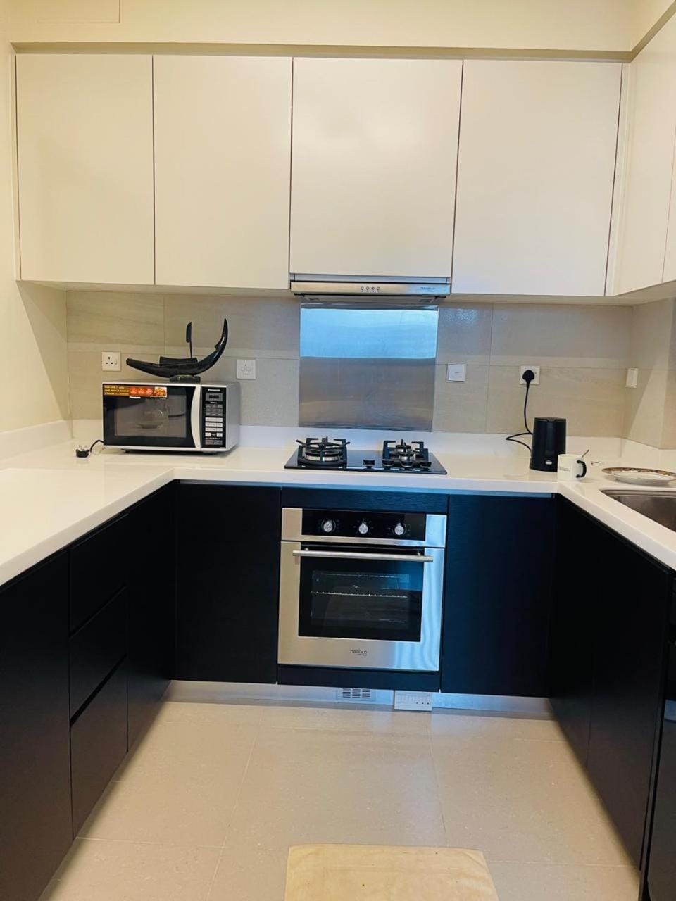 Kitchen or kitchenette, toaster