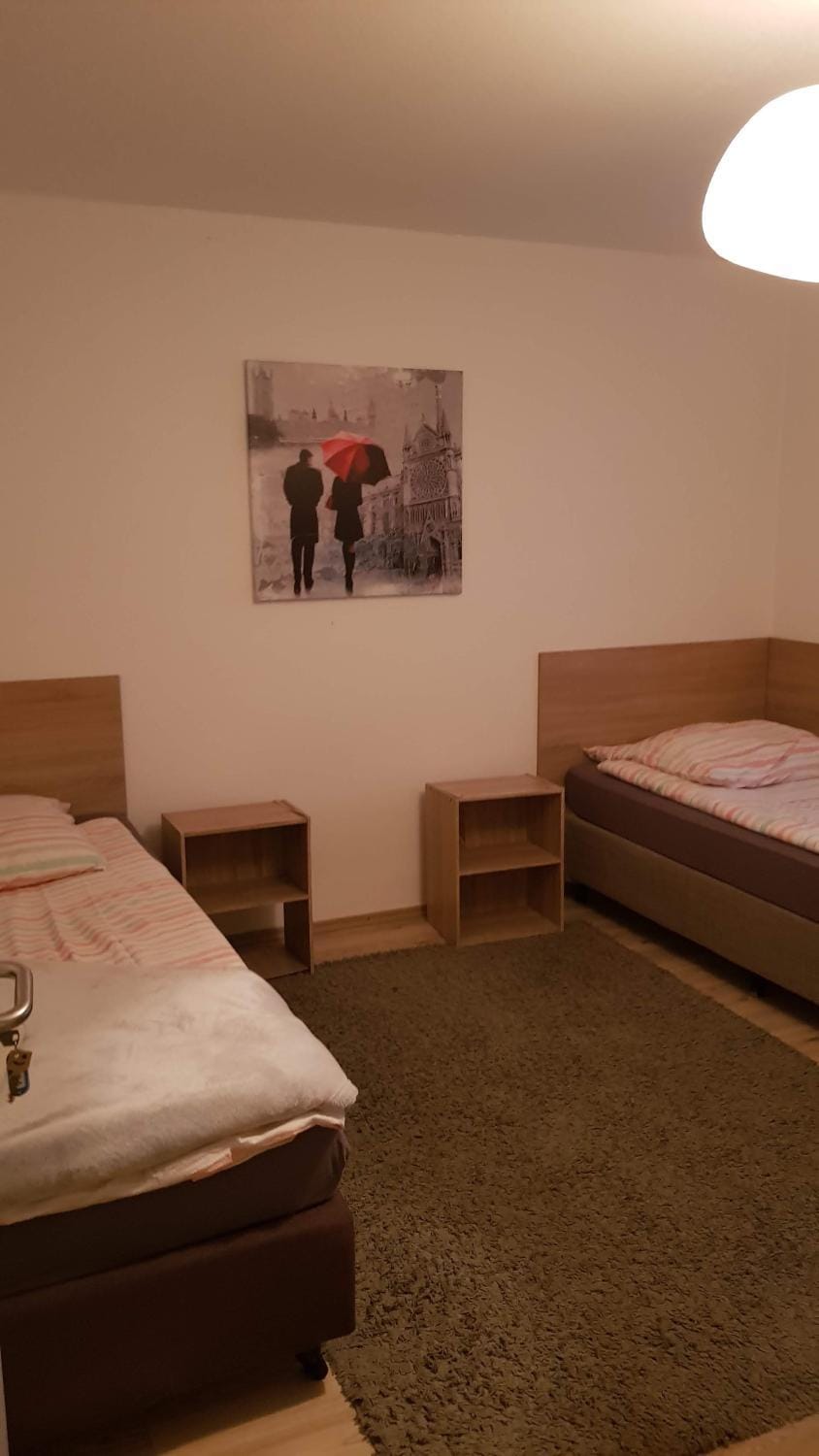 Property building, Living room, Bedroom