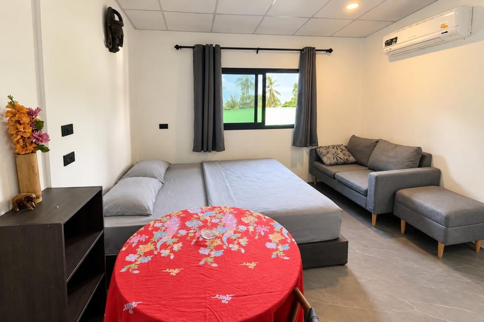 Bed, furniture, air conditioner