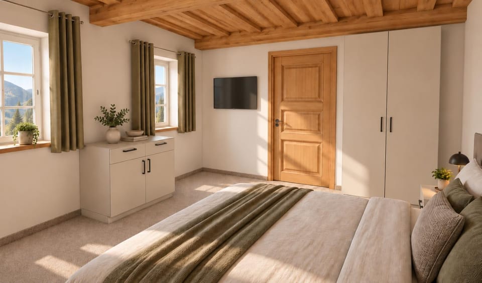 Photo of the whole room, Bedroom